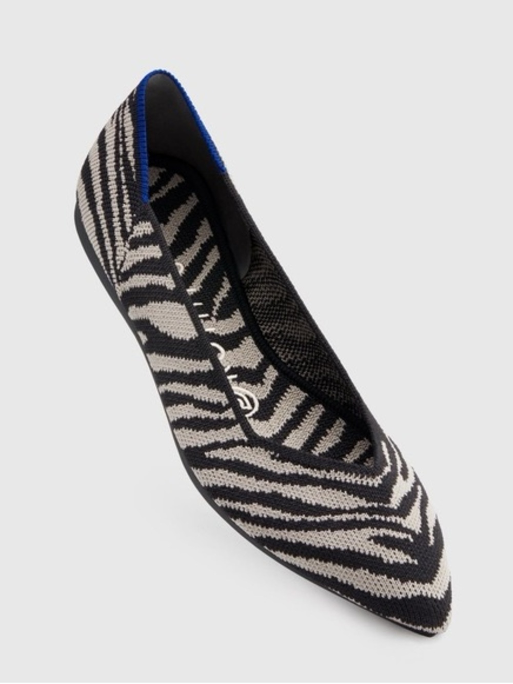 NWOT Rothy’s The Point Zebra Print Flats Size 6 Women’s